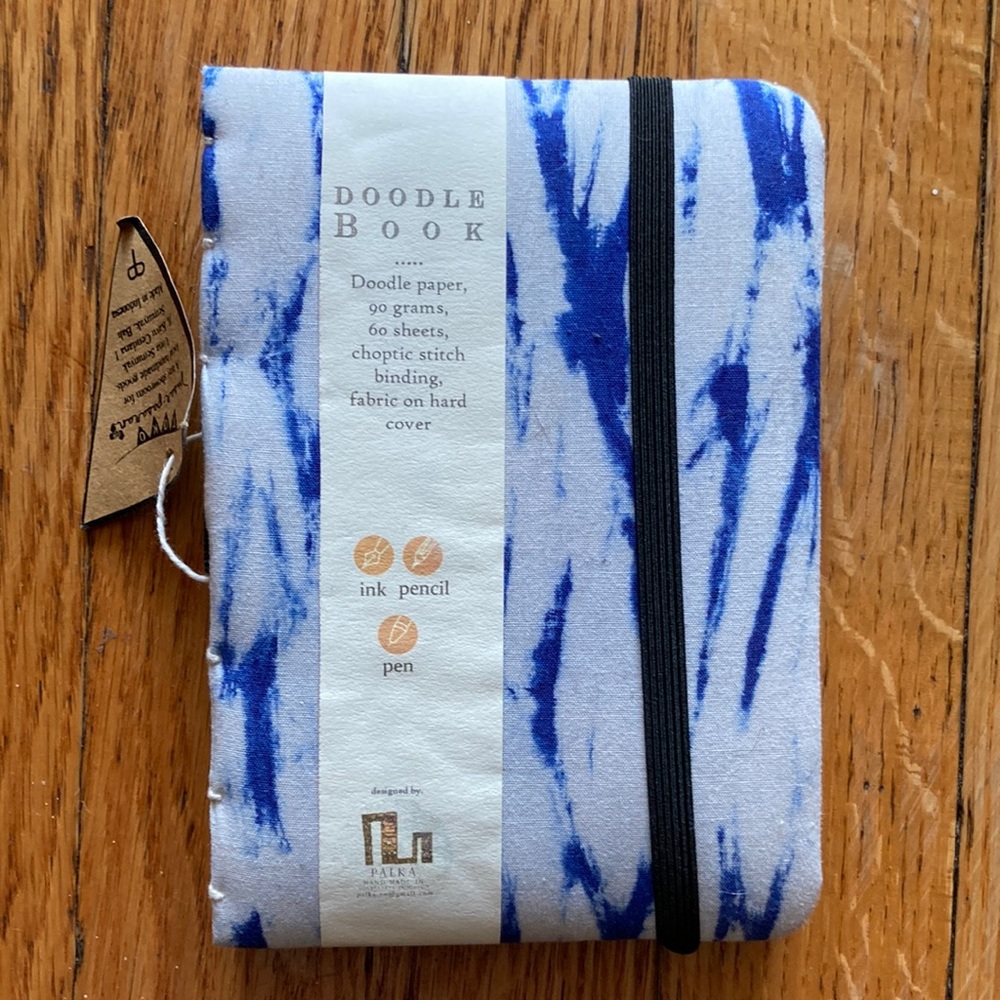 Tie dye hand-bound journal